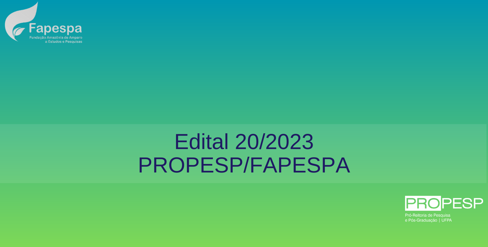 Edital 20/2023 - PROPESP/FAPESPA (Bolsas de Mestrado Profissional) - Resultado Final da 2ª Fase