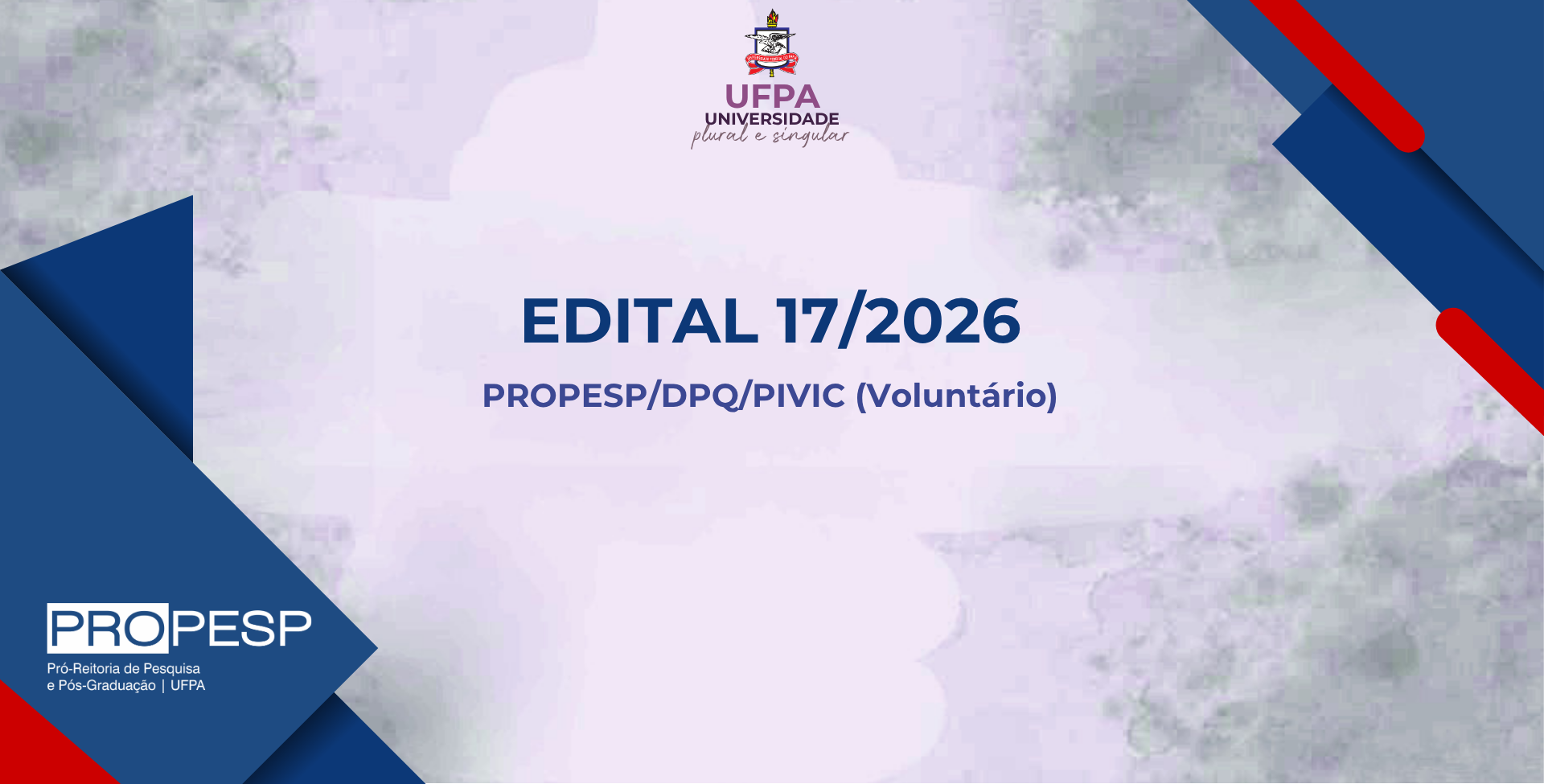 Edital 17/2026 - PROPESP/PIVIC (Voluntário)