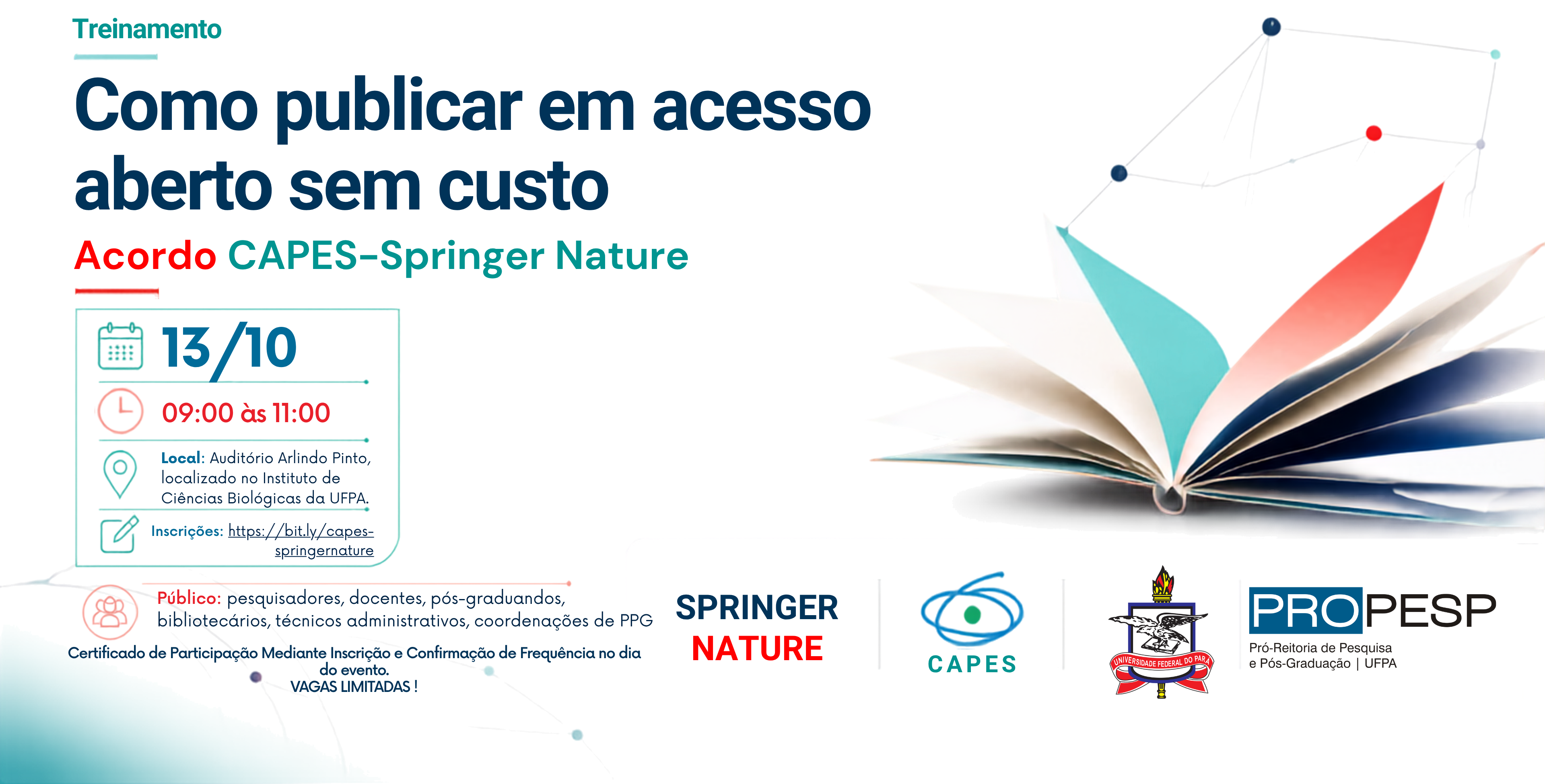 Treinamento Springer Nature/CAPES/PROPESP/UFPA